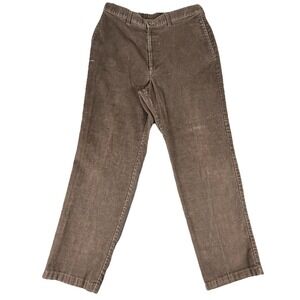Vintage Haggar Corduroy Pants Mens 34x32 Brown Workwear Y2K Straight Leg